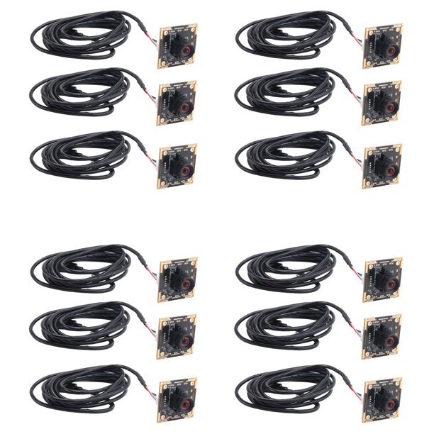 Módulo de Cámara de 12 Piezas 100 Grados OV9732 Cable de 2M 1280x720 30 Fps, Compatible con para Autodarts.Io, Unidad USB Gratis