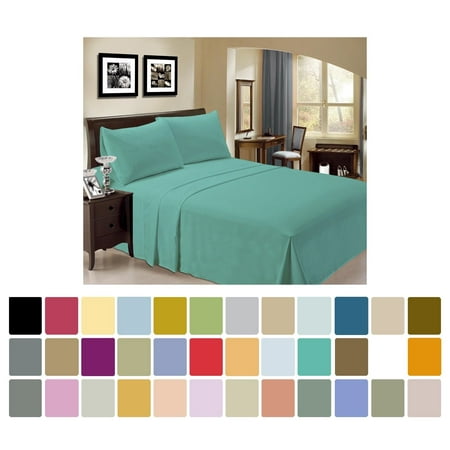Teal Sheet LuxClub Bamboo Sheet Set - Bamboo - Eco Friendly, Wrinkle Free, Hypoallergenic, Antibacterial, Moisture Wicking, Fade Resistant, Silky, Stronger & Softer than Cotton - Teal - King ()