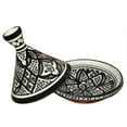 thumbnail image 4 of Moroccan Handmade Serving Tagine Exquisite Ceramic With Vivid colors Original 8 inches Across, 4 of 4
