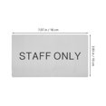 thumbnail image 2 of unbranded Staff Only Plata Para Puertas Comerciales Con Texto Claro Y, 2 of 8