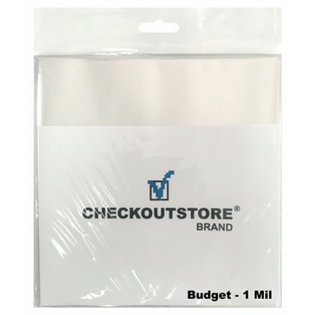 CheckOutStore 100 COS Clear Plastic OPP Outer Sleeves for 7