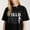 Black-2, variant on Colorful Lettering Graphic for English Teachers Cute Floral themed Casual Tee print T Shirt
