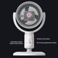 thumbnail image 6 of Oscillating Standing Fan, Oscillating Floor Fan with Remote Control, Adjustable Height Pedestal Fan, Quiet Airflow, Lightweight Pedestal Cooling Fan for Home, Room, Office, Ventilation Accessory, 6 of 6