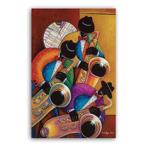 African American Expressions Jazz Painting Print