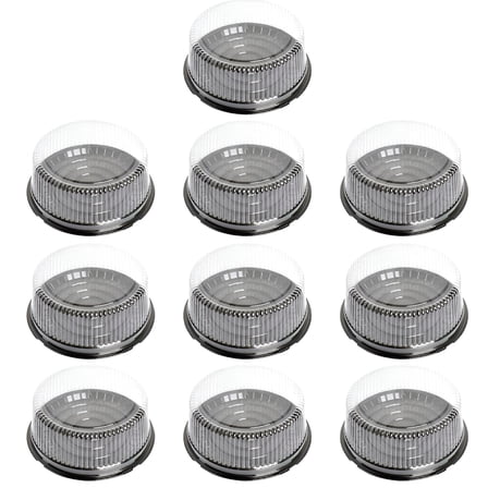 ACDANC 8" Cake Box,10Pcs Clear Cake Round Cake Box Baking Packing Box Birthday Cake Box