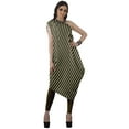 thumbnail image 3 of Moomaya Robe Kurti à une Épaule Imprimée pour Femme, Sans Manches, à Col Bénitier, Style Bohème, Tenue de Soirée de Designer, 3 of 7