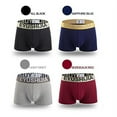 thumbnail image 2 of Quicksilk Men's 4 Pack Comfortable Bamboo Fiber Boxer Briefs (L/36-38 Inches, D), 2 of 6