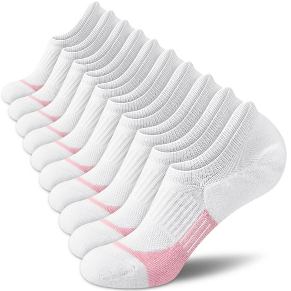 Calcetines Cuangya No Show Athletic acolchados, 5 pares