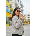 thumbnail image 3 of FEISEDY Vintage Square 70s Flat Aviator Sunglasses Women Men Metal Design Shades B2752, 3 of 13