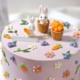 thumbnail image 5 of Farfi Rabbit Figurines Fine Workmanship Lovely Plastic Miniature Rabbit Figurines Cake Toppers for Bonsai Decor (Type 4), 5 of 13