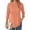 Floral Orange-Red, variant on 3/4 Length Sleeve Womens Tops Round Neck T Shirts Pleated Tunic Summer Blouses Dressy Casual