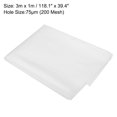 thumbnail image 2 of Uxcell 200 Mesh Paint Nylon Mesh Filter 118" x 39" Woven Net Sheet Mesh Filter Cloth for Paint Home Brewing Mesh Fabric, 2 of 6