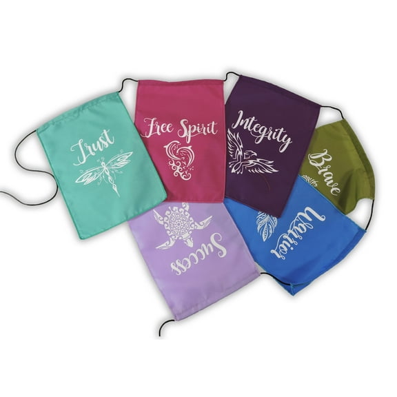 Handmade Affirmation Trust Integrity Brave Warrior Success Prayer Flag 6x8