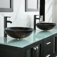 thumbnail image 5 of Wonline 60" Modern Design Solid Wood Bathroom Vanity Cabinets w/Vessel Sinks & Mirrors, 5 of 5