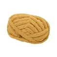 thumbnail image 2 of Hilo de lana grueso Hilo de peso Hilo de tejer a mano Hilo de verano Jumbo Hilo voluminoso para tejer bufandas Mantas Tejido Macramé Cama para Jengibre amarillo, 2 of 8