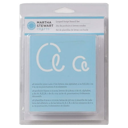 - Martha Stewart Crafts Alphabet Stencil, 32273 Looped Script