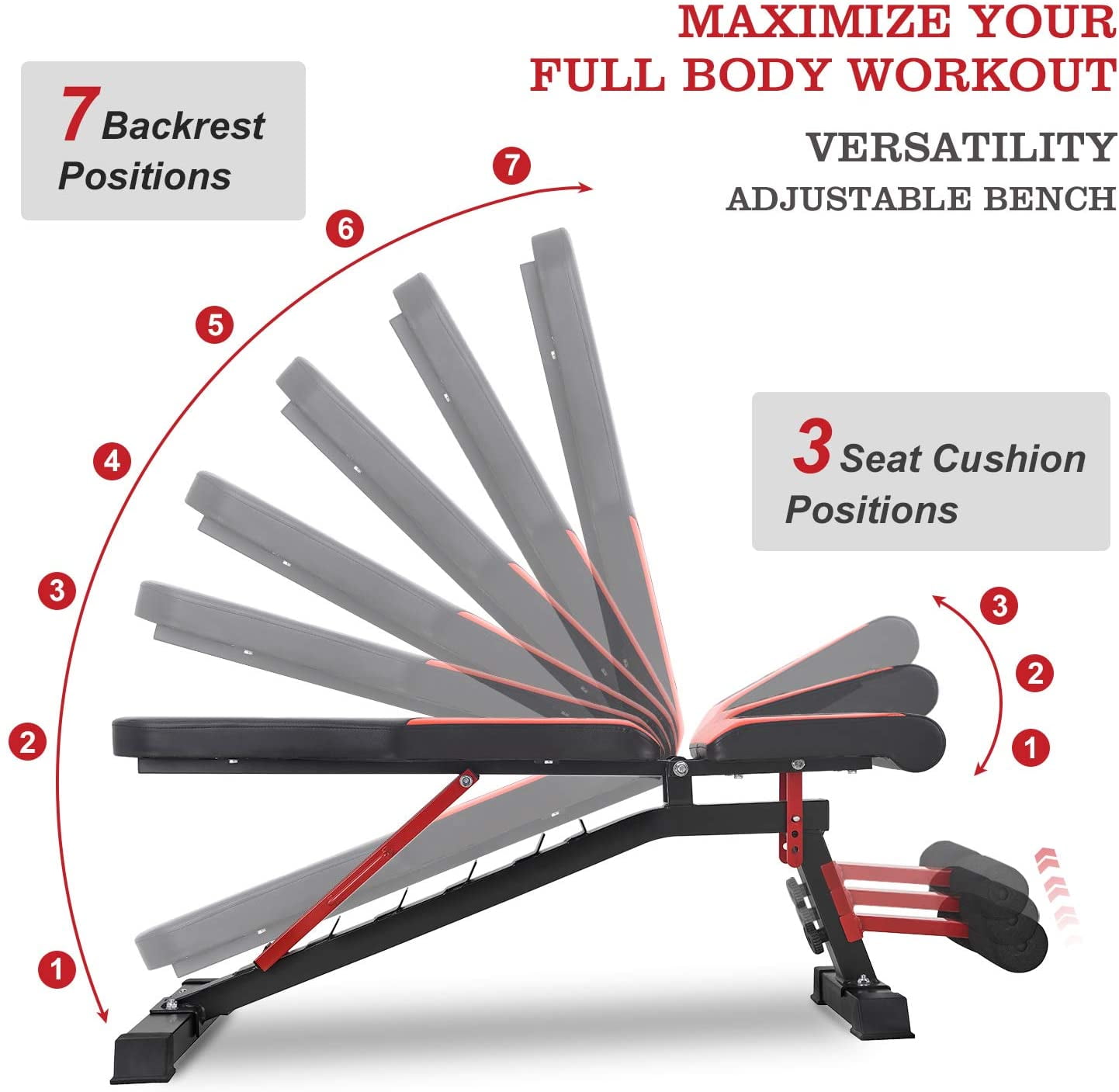 relife adjustable weight bench