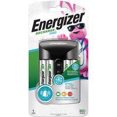 Energizer Recharge Pro AA/AAA Battery Charger 3 Hour Charging - AC Plug - 4 - AA, AAA
