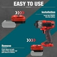 thumbnail image 5 of for Dewalt & for Milwaukee to for Bauer Battery Adapter, Fit for Dewalt 18v-20v & for Milwaukee 18v M18 Lithium Batteries, Work for Bauer Series 20V MAX Cordless Tool, 5 of 10