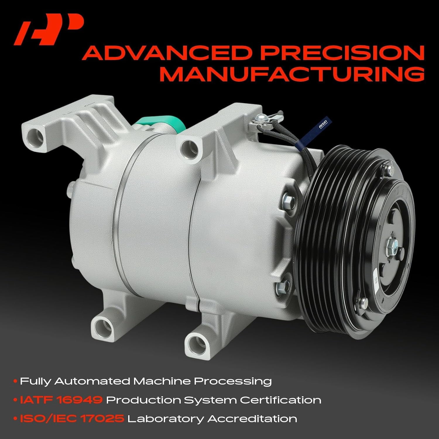A-Premium AC Compressor with Clutch Compatible with Kia Soul 2012-2013 L4 1.6L Hatchback