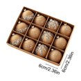 thumbnail image 3 of Velvet Christmas Ball Ornament Hanging Style Inlaid Detail Decorative Surface Bauble for Christmas Tree Hanging Display, 3 of 7