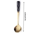 thumbnail image 2 of LIERTOUR Stainless Steel Flower Spoon Elegant Ceramic Handle Mixing Spoons for Coffee Tea Dessert Sugar Home Kitchen Office Use Stylish Floral Pattern Stirring Tool Gift White, 2 of 3