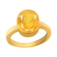thumbnail image 1 of Natural Certified Yellow Sapphire Ring Astrological Gemstone Ring In Panchdhatu Yellow Gold Handmade Ring For Men And Women Gift For Her, 1 of 2