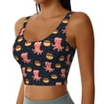 thumbnail image 2 of Lsque cartoon octopus Printed Women'S Sports Bra, Compression, Moisture Wicking, High-Impact Sports Bra For Women,Supportive sports bra-X-Large, 2 of 8