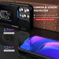 thumbnail image 5 of Case for iPhone 15 Pro Phone Case iPhone 15 Pro Case, with Slide Camera Cover and Stand Ring, Support Magnet Car Mount, Military Grade, Heavy Duty, for iPhone 15 Pro Case Grey, 5 of 12