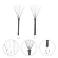 thumbnail image 3 of 2pcs Tambour Brosse à Tambour Brosse à Percussion Instrument en Acier Inoxydable Brosse à Fil, 3 of 9
