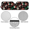 thumbnail image 7 of Psesaysky Windshield Sun Shade Compatible with Car SUV Off-road Vehicle 52.95"x16.14" Folding Front Window Sun Shade for Car Accessories (Mexican Sugar Skull), 7 of 7