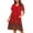 Red Floral, variant on Ekouaer Women's House Dress with Pockets Moo Moo Nightgown V Neck Sleepwear Pleated Floral Print Mumu Dress