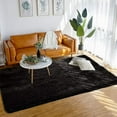 thumbnail image 5 of Arogan Modern Soft Fluffy Carpet for Living Room, Bedroom and Children's Room, Black, 5'x8 '., 5 of 7