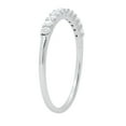 thumbnail image 3 of Dazzlingrock Collection Round White Diamond 11 Stone Dainty Anniversary Wedding Band Stackable Ring for Women (0.25 ctw, Color I-J, Clarity I2-I3) in 925 Sterling Silver, Size 9, 3 of 5