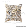 thumbnail image 4 of Greendale Home Fashions 17'' x 17'' Reversible Outdoor Throw Pillow, Set of 2, Arctic Paisley, 4 of 5