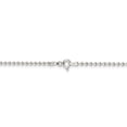 thumbnail image 3 of 925 Sterling Silver 2mm Beaded Chain; 30 inch; for Adults and Teens; for Women and Men, 3 of 4