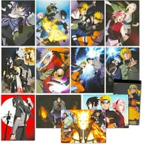 Naruto Posters For Bedroom Room Decor Bundle - 12 Posters for Walls Anime Poster Pack Set With Anime Stickers | Naruto Room Decorations Set