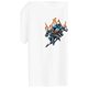 thumbnail image 3 of Camiseta de manga corta para mujer, informal, con gráfico sólido, elástico, cuello redondo, camiseta básica de verano para viajes, entrenamiento, send M, 3 of 8