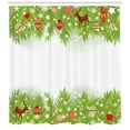 thumbnail image 3 of Ambesonne Christmas Shower Curtain, Coniferous Noel Tree, 69"Wx84"L, Multicolor, 3 of 3