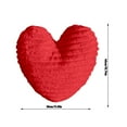 thumbnail image 2 of Sunlit Heart Shaped Throw Pillow, Heart Decorative Faux Love Plush Pillow With Soft Textured Surface For Valentines Day, Wedding, Living Room, Bedroom, Room Decor, Cute, 2 of 6