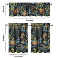 thumbnail image 6 of Kitchen Curtains 36 Inch Short - 3 Panel Set, Crab Sea Life Theme, Rod Pocket Window Curtain, 100% Polyester for Tropical Farmhouse Kitchen, Nautical Decor, Easy Wash, 6 of 6