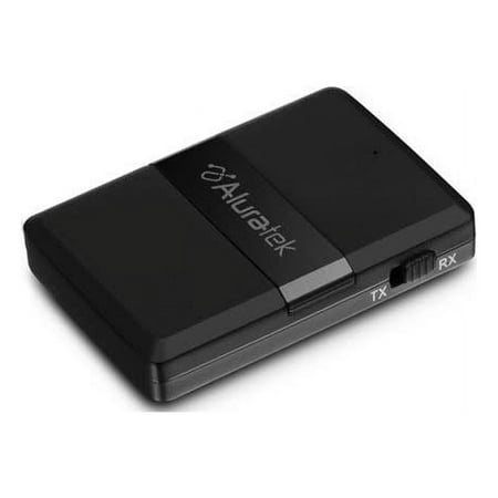 Aluratek - Bluetooth Wireless Audio Transmitter and Receiver for TV and other audio devices - Black