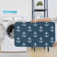 thumbnail image 7 of Bathroom Rugs Sets 3 Piece - white Anchor navyblue vintage Absorbent Non Slip Bath Mats, U-Shape Toilet Lid Cover, Contour Mat, Soft Washable Shower Mats Bath Rug Mat for Bathroom Tub Toilet, 7 of 7