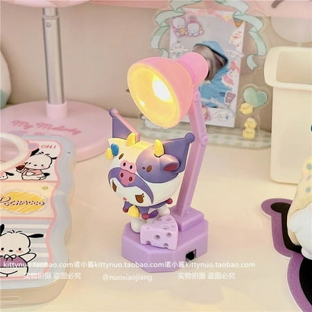 

Cute Kawaii Sanrioed Cheese Pochacco Desk Reading Small Night Light Atmosphere Light DIY Bedroom Decorative Small Table Lamp
