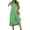 Grassgreen Floral, variant on Dresses for Women Summer Casual Boho Dress Floral Print Ruffle Sleeve Midi Beach Dresses