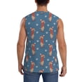 thumbnail image 4 of Lsque Dachshund Dog Puppy Print Men's Cotton Blend Sleeveless Muscle Shirts (S-3XL)- Moisture Wicking, Odor Protection, UPF 30+,Small, 4 of 8