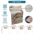 thumbnail image 6 of Grey Bunny Easter Table Runner 72 Inches Long Farmhouse Dress Scarves, Rabbit Spring Floral Eggs Retro Dining Tablerunner for Coffee Table/Kitchen Island/Party Décor, 13" x 72", 6 of 8