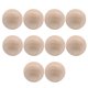 thumbnail image 1 of EeaseMX 10 minibolas de madera de loto grandes de 50 mm, cuentas redondas sólidas para manualidades, pintura y tallado, sin agujero (color madera), 1 of 7
