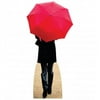 Paris Red Umbrella Cardboard Standup