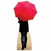 Paris Red Umbrella Cardboard Standup